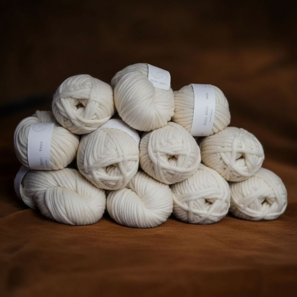 10 Skeins of Purl Soho Heirloom White Woolly Wool Bundle
